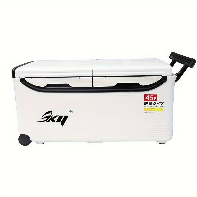 Insulated Outdoor Cooler with Wheels & Locks-1