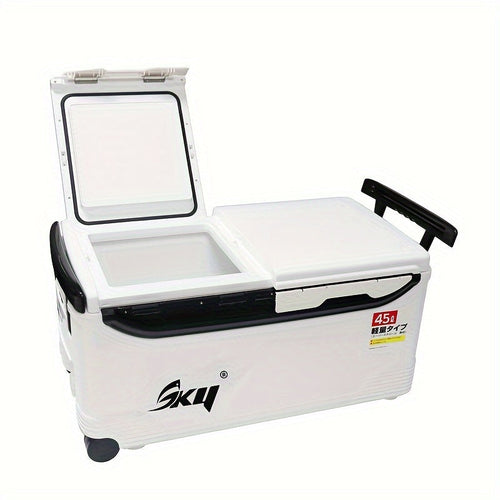 Insulated Outdoor Cooler with Wheels & Locks-0