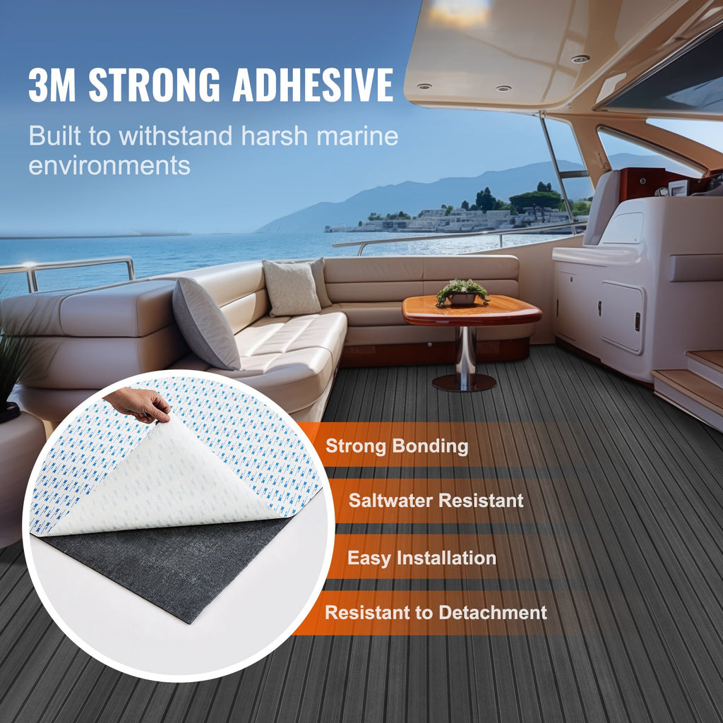 Boat Flooring, EVA Foam Boat Decking 94.5in x 23.6in, Non-Slip