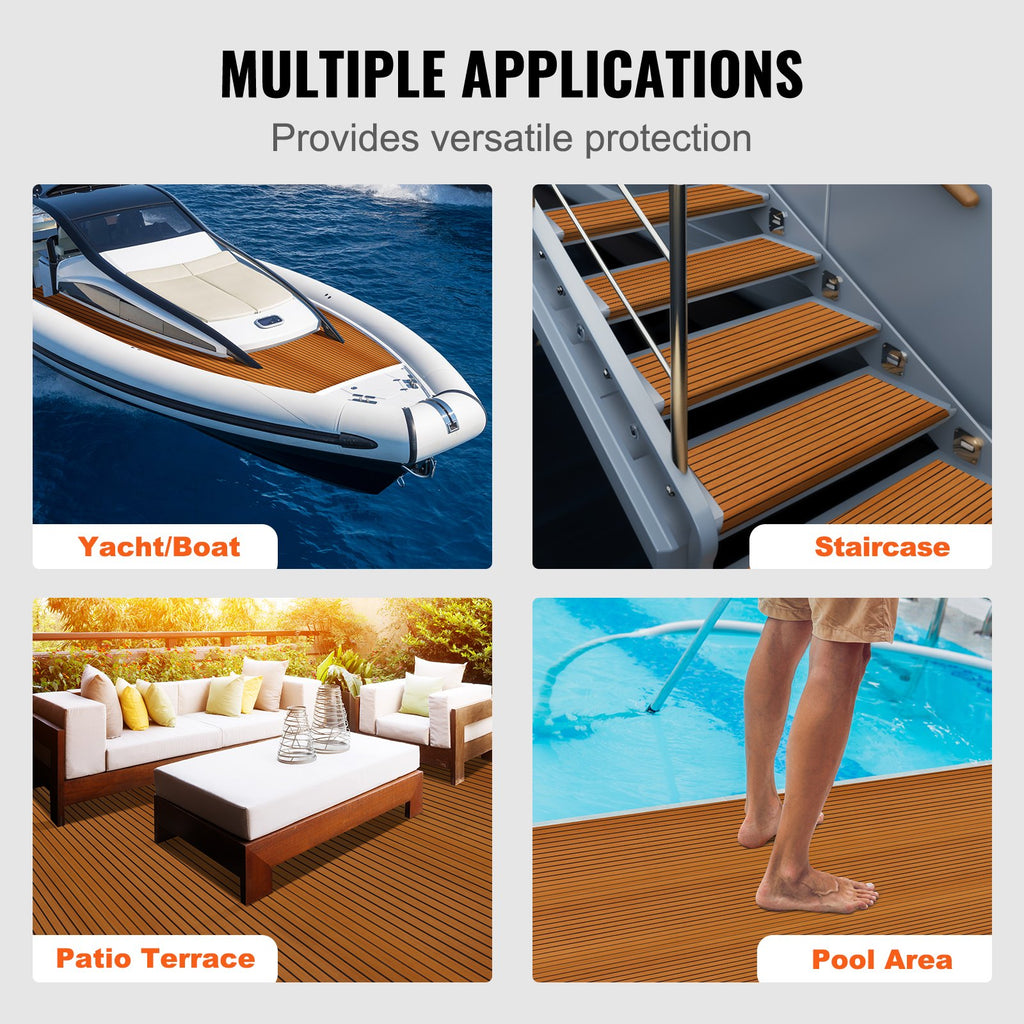 Boat Flooring, EVA Foam Boat Decking 240 x 116.8 cm, Non-Slip